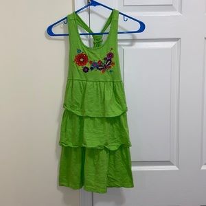 Light green dress with small flowers on the front